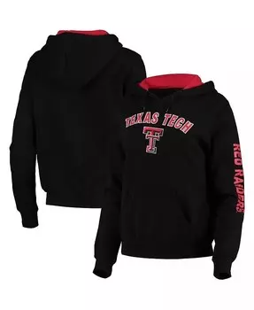 Женский черный пуловер с капюшоном Texas Tech Red Raiders Loud and Proud Colosseum, черный