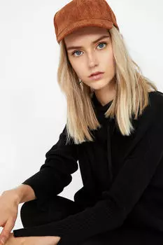 Женский черный свитер 9KAL96748JT Koton