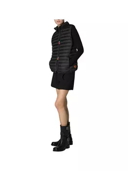 Женский черный жилет без рукавов Save The Duck