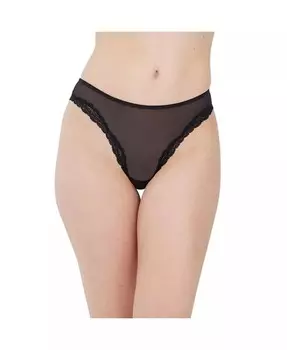 Женский чикини Passion в сетку с кружевной отделкой Skarlett Blue, черный