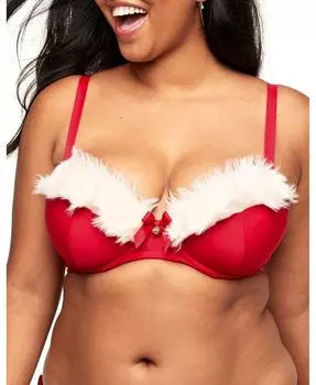 Женский демисезонный бюстгальтер больших размеров Claussa Adore Me, красный