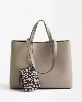 Женский держатель для документов для ноутбука 13" со съемным кошельком для монет и магнитной застежкой Parfois, цвет Topo