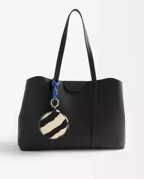 Женский держатель для документов для ноутбука 13" с простой застежкой-молнией и съемным кошельком для монет Parfois, чёрный