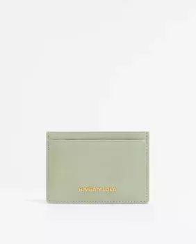 Женский держатель для карт с гравировкой в виде крокодила Bimba y Lola, зеленый