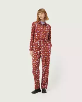 Женский длинный комбинезон с цветочным принтом Compaa Fantstica, мультиколор