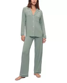 Женский длинный комплект пижамы Gisele из ткани Tencel Modal Eberjey, зеленый