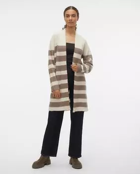 Женский длинный полосатый кардиган Vero Moda