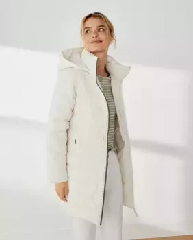 Женский длинный пуховик и капюшон Southern Cotton, цвет 850 Piedra