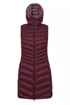 Женский длинный стеганый жилет florence Mountain Warehouse, фиолетовый