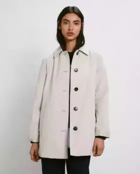 Женский длинный тренч cardiera контрастная клетка Easy Wear, цвет Rice paper