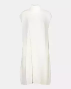 Женский длинный жилет простой вязки Easy Wear, бежевый