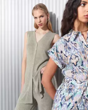 Женский длинный жилет с тесьмой и пуговицами Easy Wear, хаки