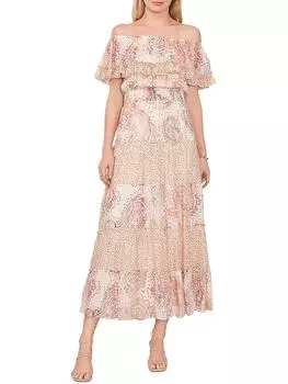 Женский дневной длинный сарафан Vince Camuto, цвет tapioca sundown