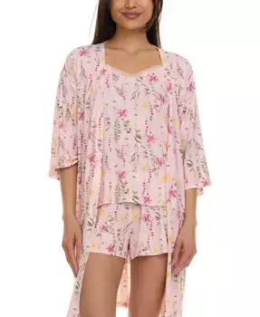 Женский дорожный комплект для сна Lotus 3-предметный Flora by Flora Nikrooz, розовый