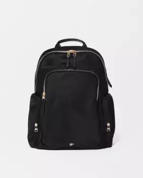 Женский дорожный рюкзак с несколькими отделениями и застежкой-молнией черного цвета Parfois, чёрный