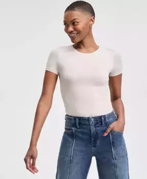 Женский двойной боди с круглым вырезом And Now This, коричневый/бежевый