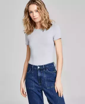 Женский двойной боди с круглым вырезом And Now This, серый