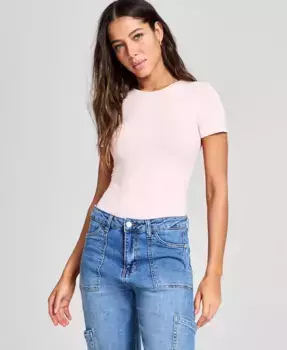 Женский двойной боди с круглым вырезом And Now This, розовый