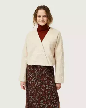 Женский двубортный пиджак на пуговицах Compaa Fantstica, бежевый