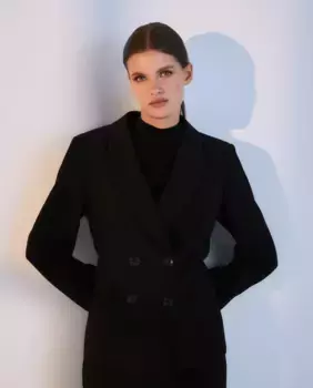 Женский двубортный пиджак Woman El Corte Ingls, черный