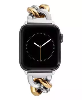 Женский двухцветный браслет-цепочка из сплава, совместимый с Apple Watch 42/44/45/Ultra/Ultra 2 Anne Klein, мультиколор