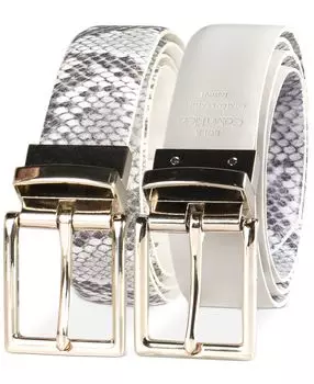 Женский двусторонний кожаный брючный ремень Calvin Klein, мульти