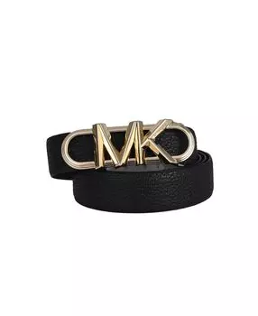 Женский двусторонний ремень с логотипом шириной 25 мм Michael Kors, черный