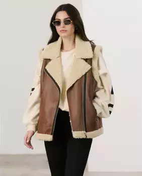 Женский двусторонний жилет пальто Vero Moda, коричневый