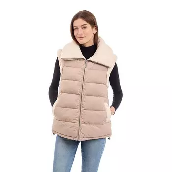 Женский двусторонний жилет-пуховик BCBGeneration, цвет Bone