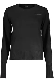 Женский джемпер Guess Jeans с круглым вырезом и логотипом, черный