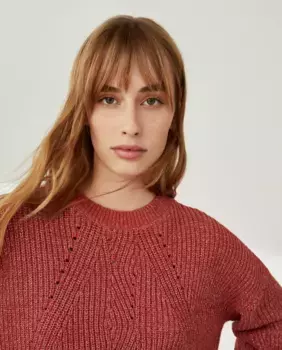 Женский джемпер из шенилла Southern Cotton, коралловый