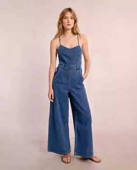 Женский джинсовый комбинезон на бретелях Molly Bracken, синий