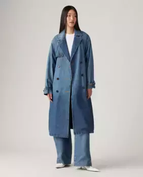 Женский джинсовый тренч Levi's, цвет Azul ndigo