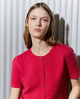 Женский фантазийный структурированный джерси Easy Wear, фуксия