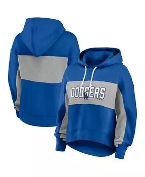 Женский фирменный пуловер с капюшоном Royal Los Angeles Dodgers Fanatics, цвет Royal
