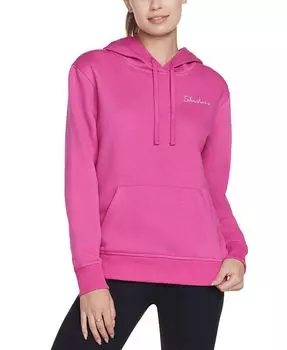 Женский фирменный пуловер с капюшоном Skechers, цвет Very Berry