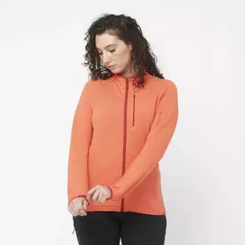 Женский флисовый Essential Ltwarm FZ W Salomon, коралловый