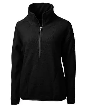 Женский флисовый пуловер Cascade Eco Sherpa Cutter & Buck, черный