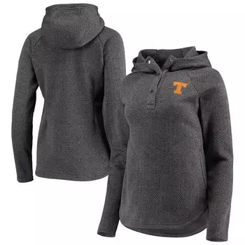 Женский флисовый пуловер с капюшоном Columbia Charcoal Texas Longhorns Darling Days реглан