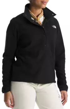 Женский флисовый пуловер с застежкой 1/2 The North Face Glacier Fleece, цвет TNF Black