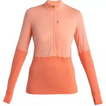 Женский флисовый спусковой крючок с молнией до половины и длинным рукавом Icebreaker, розовый