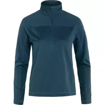 Женский флисовый свитер Fjallraven Abisko Lite с полумолнией до половины, цвет Indigo Blue