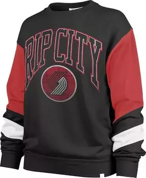 Женский флисовый свитер с круглым вырезом '47 City Edition Portland Trail Blazers 2023-24 гг.