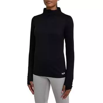 Женский флисовый топ для бега Cloud с карманами на молнии - черный Tca, цвет schwarz