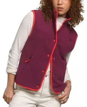 Женский флисовый жилет Cragmont Snap-Front The North Face, красный