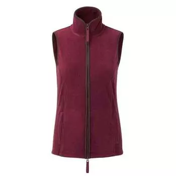 Женский флисовый жилет ручной работы Premier, бургундия