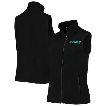 Женский флисовый жилет с молнией во всю длину Carolina Panthers Houston Black