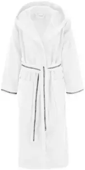 Женский халат Bruno Banani "Danny" (1 шт.), с полосками с логотипом, из 100% хлопка, XS-3XL, белый