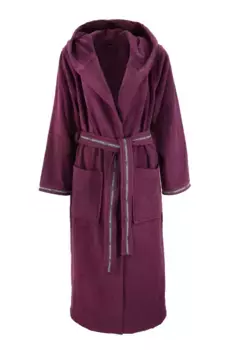 Женский халат Bruno Banani "Danny" (1 шт.), с полосками с логотипом, из 100% хлопка, XS-3XL, цвет Beere