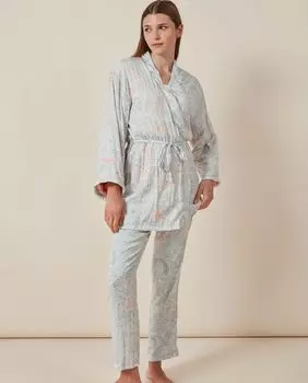 Женский халат через плечо с принтом и внутренней подкладкой Gisela, мультиколор